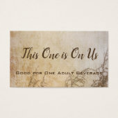 Rustikale Vintage Wiesentrinkkarten (Vorderseite)