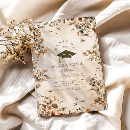 Rustikale Vintage Wildblume Blüte Abschluss Einladung