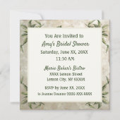 Rustikale Vintage Zitronen Einladung (Rückseite)