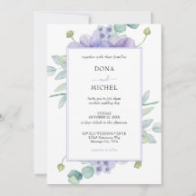 Rustikale Violet Summer Wild Floral Wedding