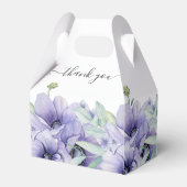Rustikale Violet Summer Wild Floral Wedding Geschenkschachtel (Rückseite)