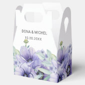 Rustikale Violet Summer Wild Floral Wedding Geschenkschachtel (Geöffnet)