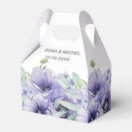 Rustikale Violet Summer Wild Floral Wedding Geschenkschachtel