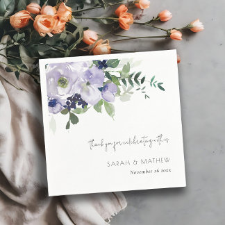 Rustikale Violett-Hochzeit der Lila Seefelder Serviette