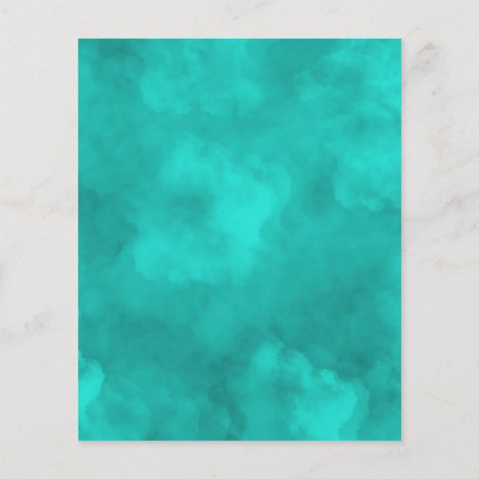 Rustikale Violett- und Türkisblütenhochzeit Flyer (Hinten)