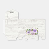 Rustikale violette Blumen Brautparty Gevor Box Geschenkschachtel (Ungefaltet)