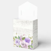 Rustikale violette Blumen Brautparty Gevor Box Geschenkschachtel (Geöffnet)