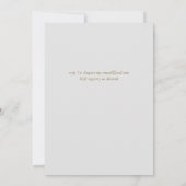 Rustikale violette Blumen Nuestra Boda Einladung (Rückseite)