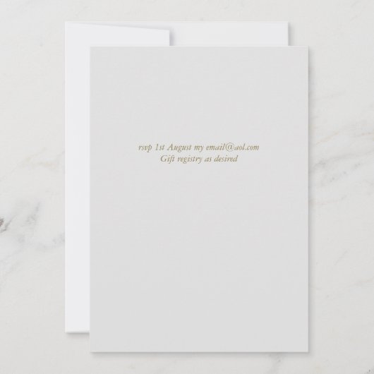 Rustikale violette Blumen Nuestra Boda Einladung (Rückseite)