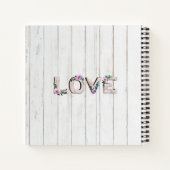 Rustikale violette Blumen Rezept Buch für Großmutt (Rückseite)