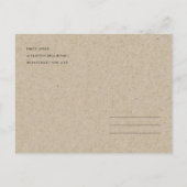 Rustikale Violette Lila Blumenblätterung Danke Postkarte (Rückseite)