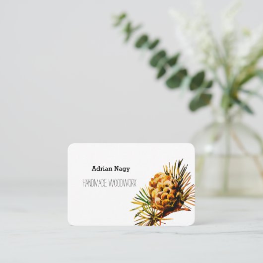 Rustikale Visitenkarte (Stehend Vorderseite)