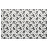 Rustikale Volkskunst Schwarz-Weiß-Eulen-Druck Stoff (Fat Quarter (45,7 x 55,9 cm))