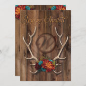 Rustikale Vorehe Einladung (Vorne/Hinten)