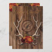 Rustikale Vorehe Einladung (Vorne/Hinten)