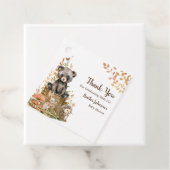 Rustikale Wald neutrale Babyduschbücher Geschenkanhänger (Beispiel)