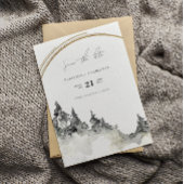 Rustikale Wald- und Berghochzeit Save The Date