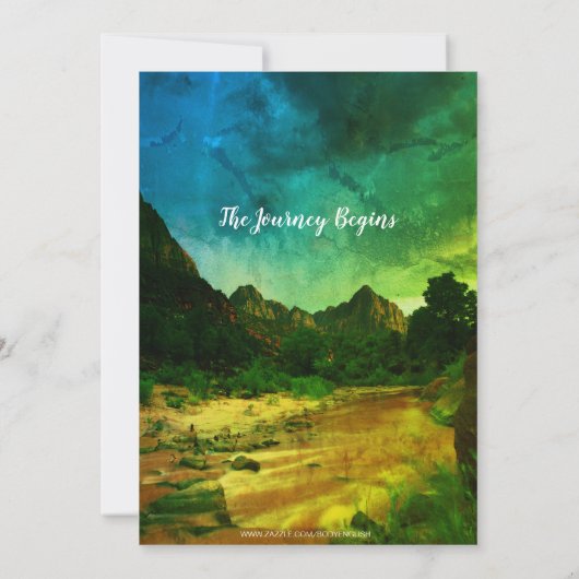 Rustikale Waldbären und Gebirgsdusche Einladung (Rückseite)