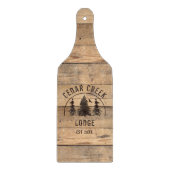 Rustikale Waldbäume Personalisiert Schneidebrett (Vorderseite)