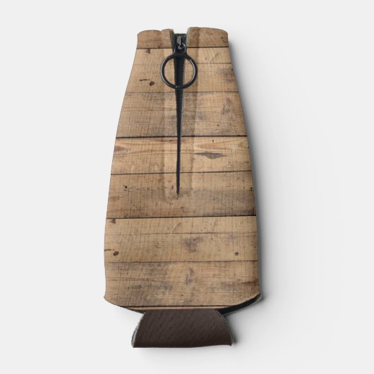 Rustikale Waldbaumeigenbezeichnung Flaschenkühler (Rückseite)