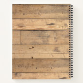 Rustikale Waldbaumen Personalisiertes Gästebuch Notizblock (Rückseite)