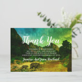 Rustikale Waldbeere Babydusche Dankeskarte (Stehend Vorderseite)