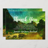 Rustikale Waldbeere Babydusche Dankeskarte (Vorne/Hinten)