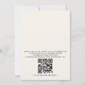 Rustikale Waldberg-Skyline QR Code Hochzeit Einladung (Rückseite)