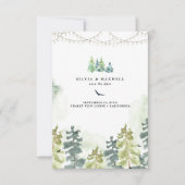 Rustikale Wälder, die Hochzeiten retten das Datum (Vorderseite)