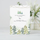 Rustikale Wälder, die Hochzeiten retten das Datum (Stehend Vorderseite)