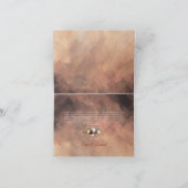 Rustikale Wälder Federn und Blütenblut Dankeskarte (Innenseite)