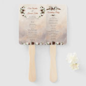 Rustikale Wälder Federn und Blütenblut Fächer (Vorne und Hinten)