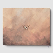 Rustikale Wälder Federn und Blütenblut Gästebuch (Rückseite)