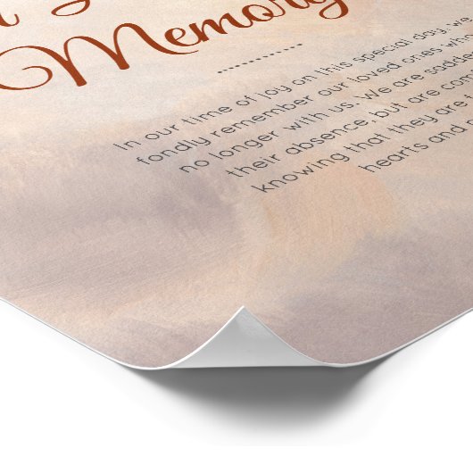 Rustikale Wälder Federn und Blütenblut Poster (Ecke)