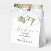 Rustikale Wälder Grün & Pinecones Hochzeit Geschenkschachtel (Vorderseite)