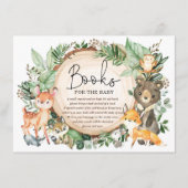 Rustikale Wälder Grünbücher für Baby Begleitkarte (Vorderseite)