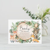 Rustikale Wälder Grünbücher für Baby Begleitkarte (Stehend Vorderseite)