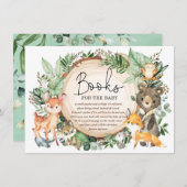 Rustikale Wälder Grünbücher für Baby Begleitkarte (Vorne/Hinten)