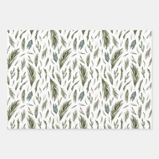 Rustikale Wälder Hochzeitszettel Geschenkpapier Set (Vorderseite)