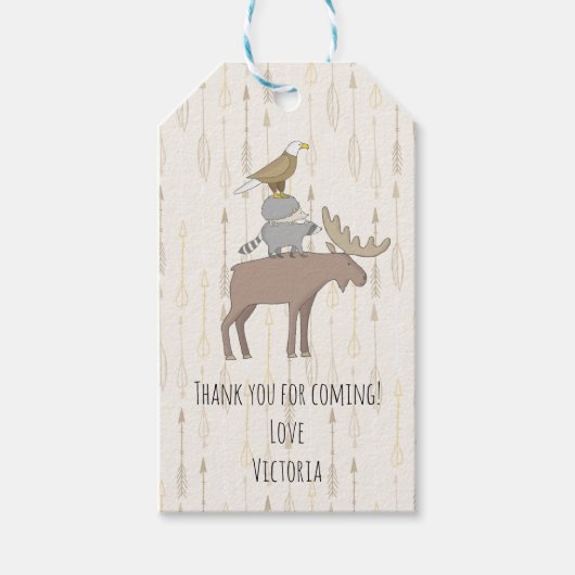 Rustikale Wälder Wald Geschenkanhänger (Vorderseite)