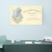 Rustikale Waldfamilie Wiedersehen Banner (Messeveranstaltung)