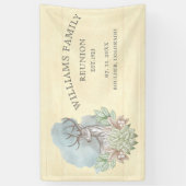 Rustikale Waldfamilie Wiedersehen Banner (Vertikal)