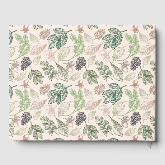 Rustikale Waldfamilie Wiedersehen Gästebuch (Rückseite)