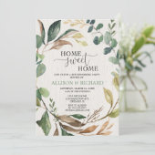 Rustikale Waldflächen Party Einladung (Stehend Vorderseite)