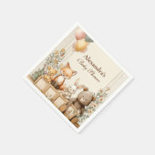 Rustikale Waldfreunde Serviette (Ecke)