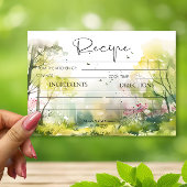 Rustikale Waldfrühlingskarte