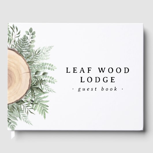 Rustikale Waldgärten Urlaub Rental Bed Breakfast Gästebuch (Vorderseite)
