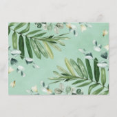 Rustikale Waldgrüne neutrale Bücher für Baby Begleitkarte (Rückseite)