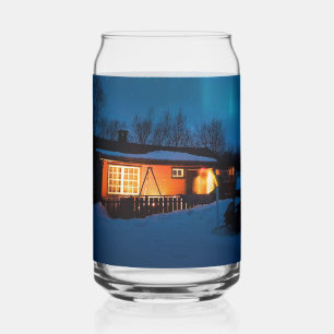 Rustikale Waldhäuser & gemütliche Hütten Naturfoto Dosenglas