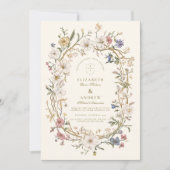 Rustikale Waldhochzeit Einladung (Vorderseite)